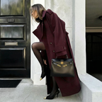AMELIA™║Gabardina burdeos
