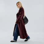 AMELIA™║Gabardina burdeos